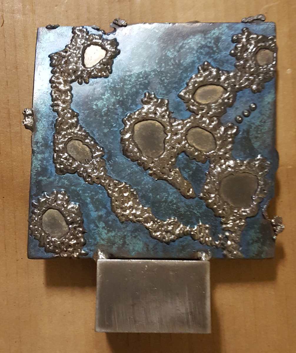 bubbles in blue  [2018] by Angela Ridgway 