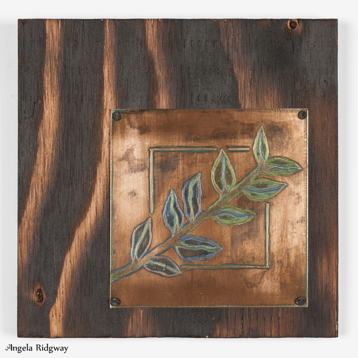 copper leaves 2 by Angela Ridgway 