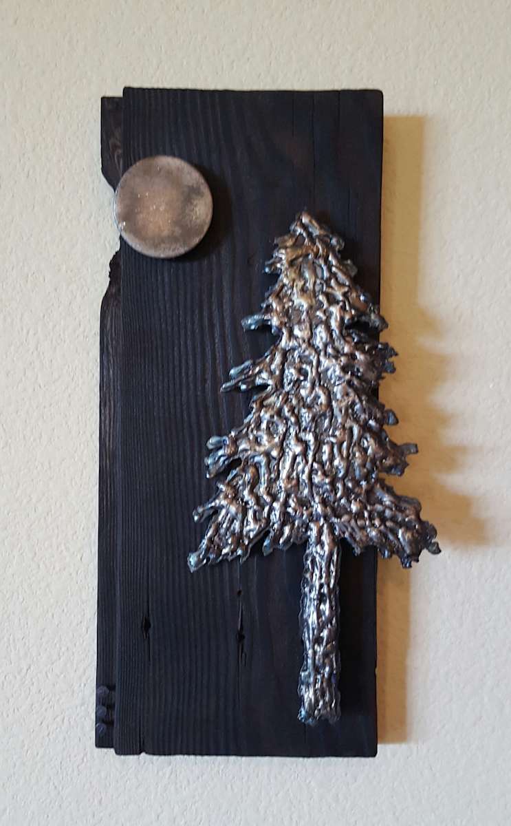 moon on a cloudless night by Angela Ridgway 