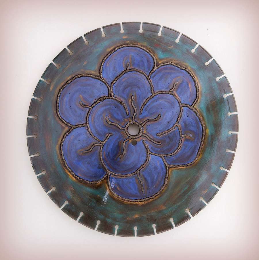 purple flower (large)  [2010] by Angela Ridgway 