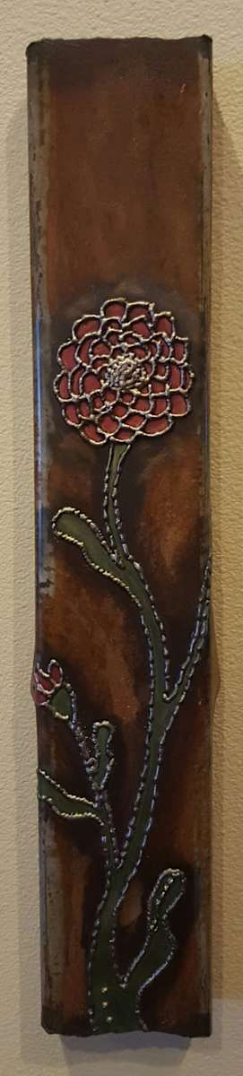 rusty red dahlia [2015] by Angela Ridgway, Image 1.