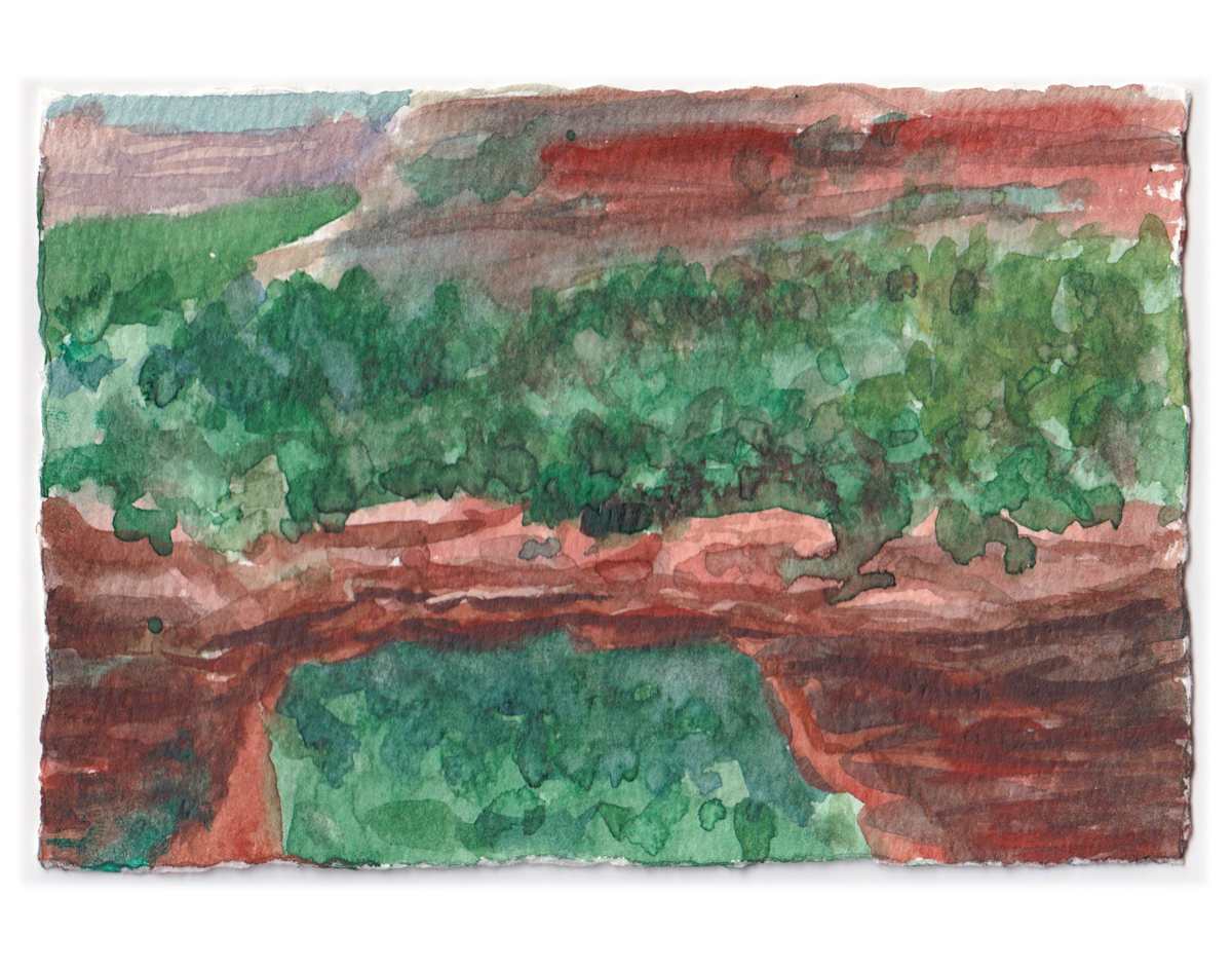 Sedona Watercolor 24 by Mari Pohlman 