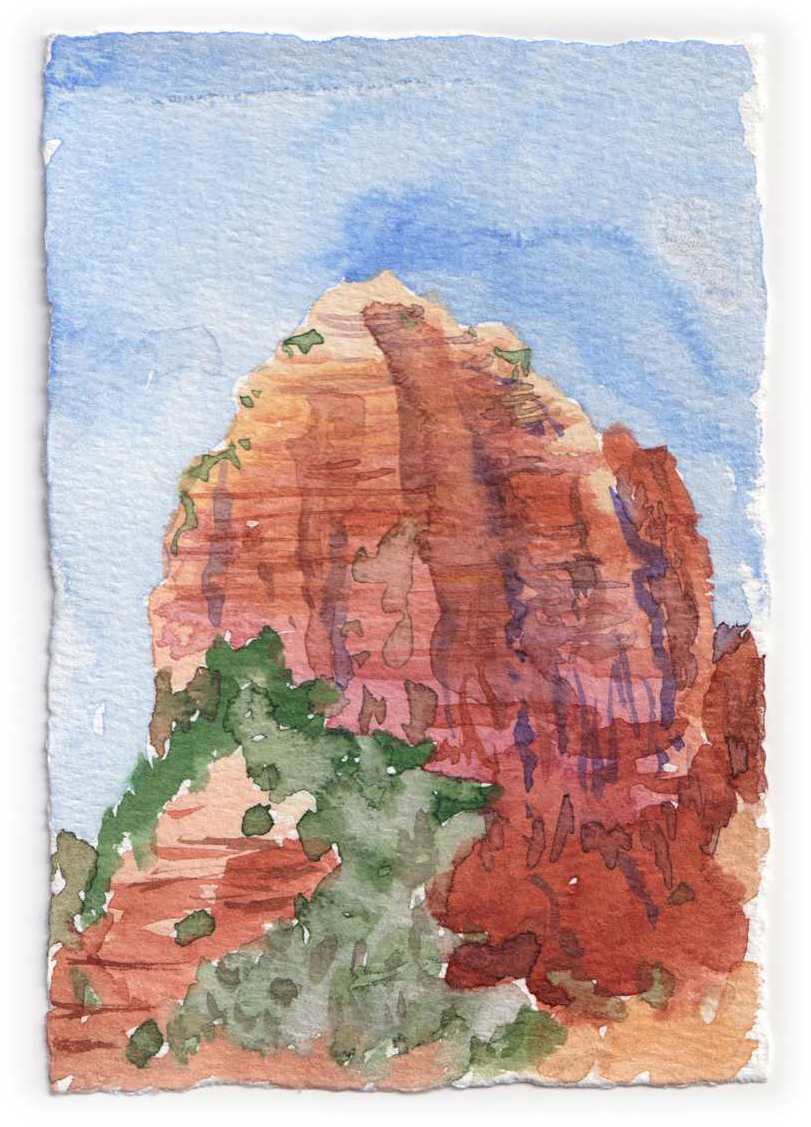 Sedona Watercolor 20 by Mari Pohlman 