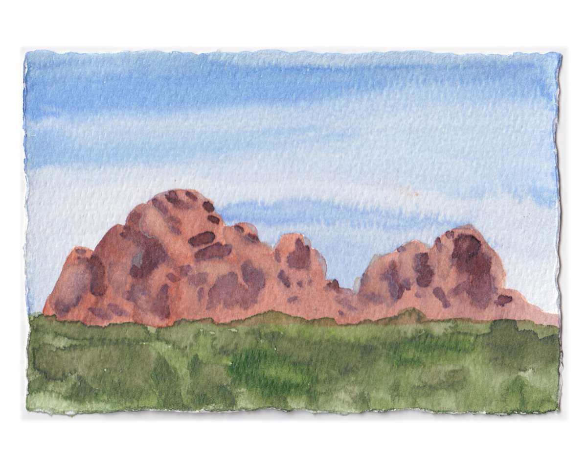 Sedona Watercolor 2 by Mari Pohlman 