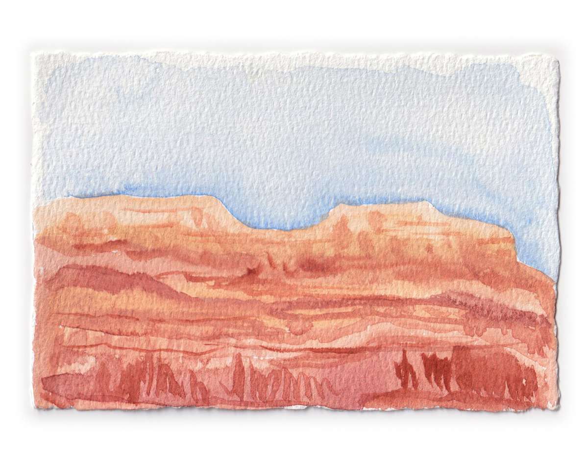 Sedona Watercolor 7 by Mari Pohlman, Image 1.