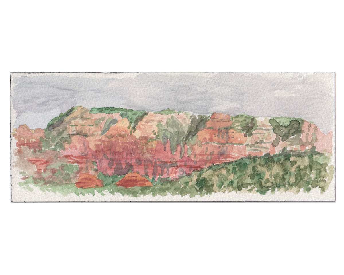 Sedona Watercolor 1 by Mari Pohlman 