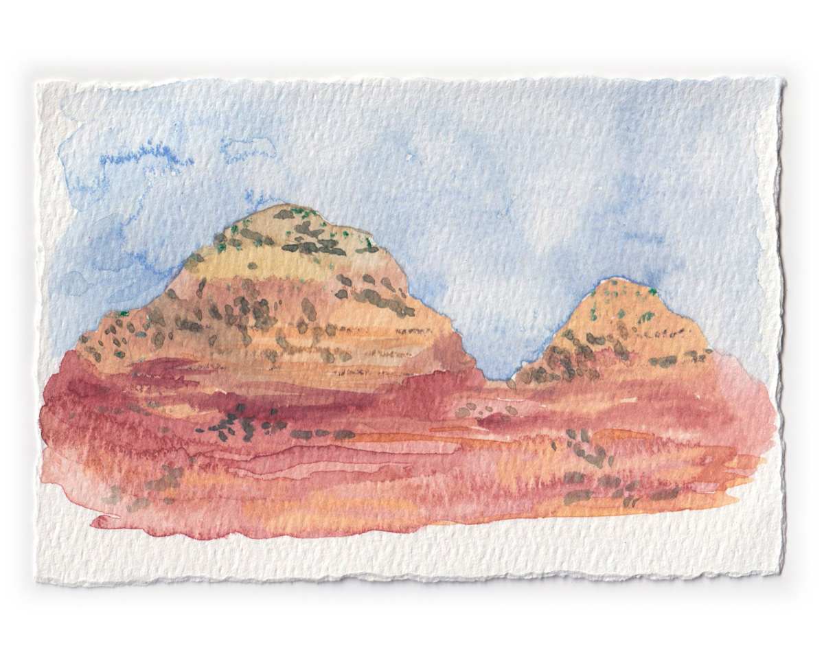 Sedona Watercolor 14 by Mari Pohlman 