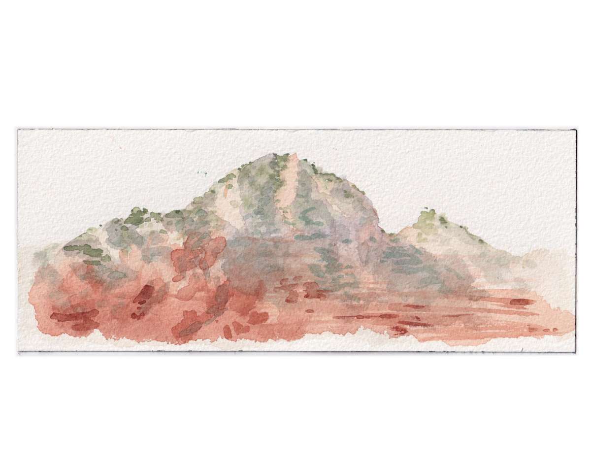 Sedona Watercolor 16 by Mari Pohlman 