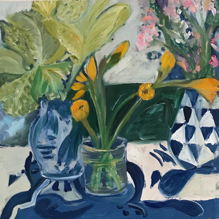 another still life with a vase by Hilary brady 