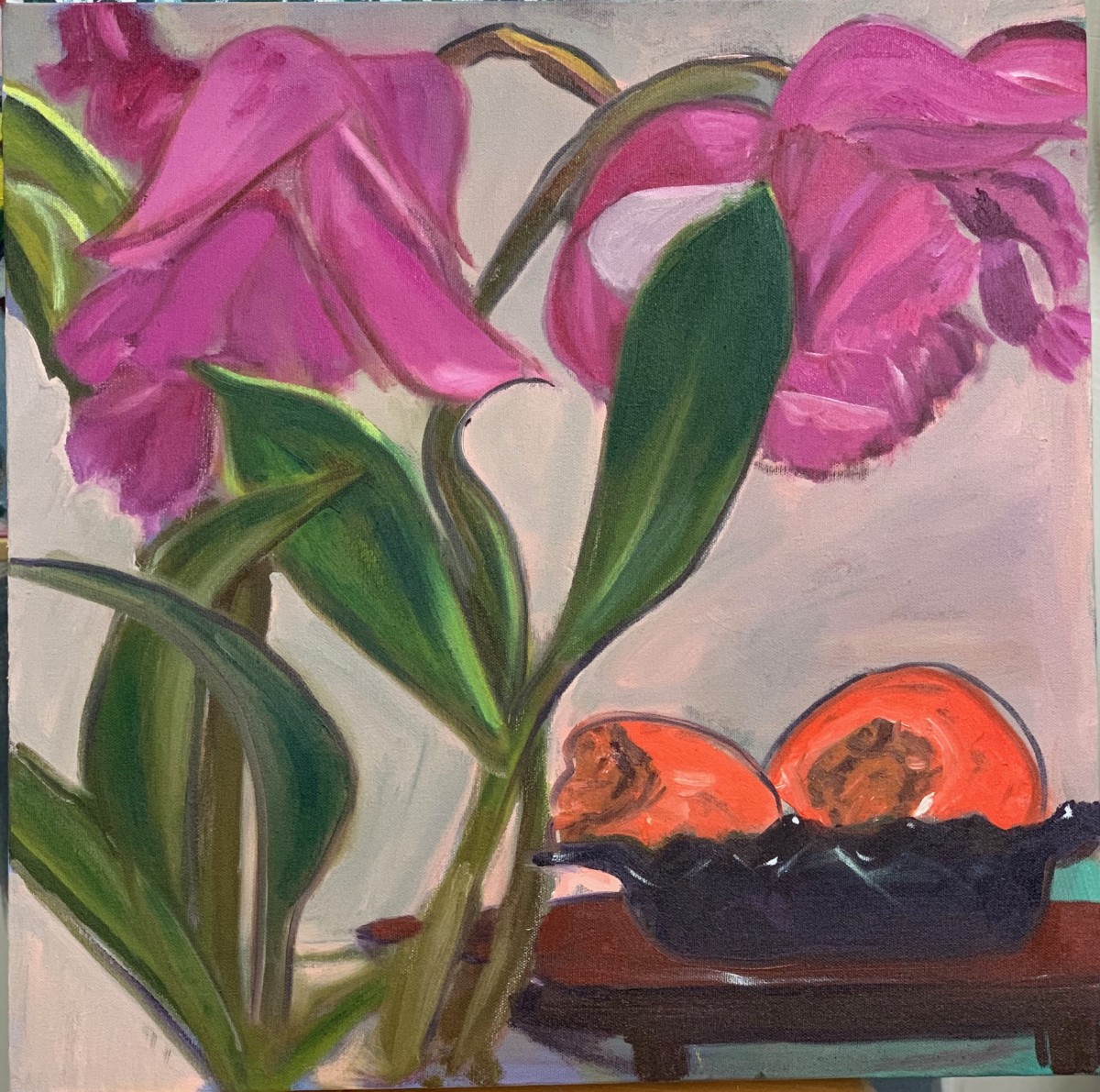 Persimmons  by Hilary brady 