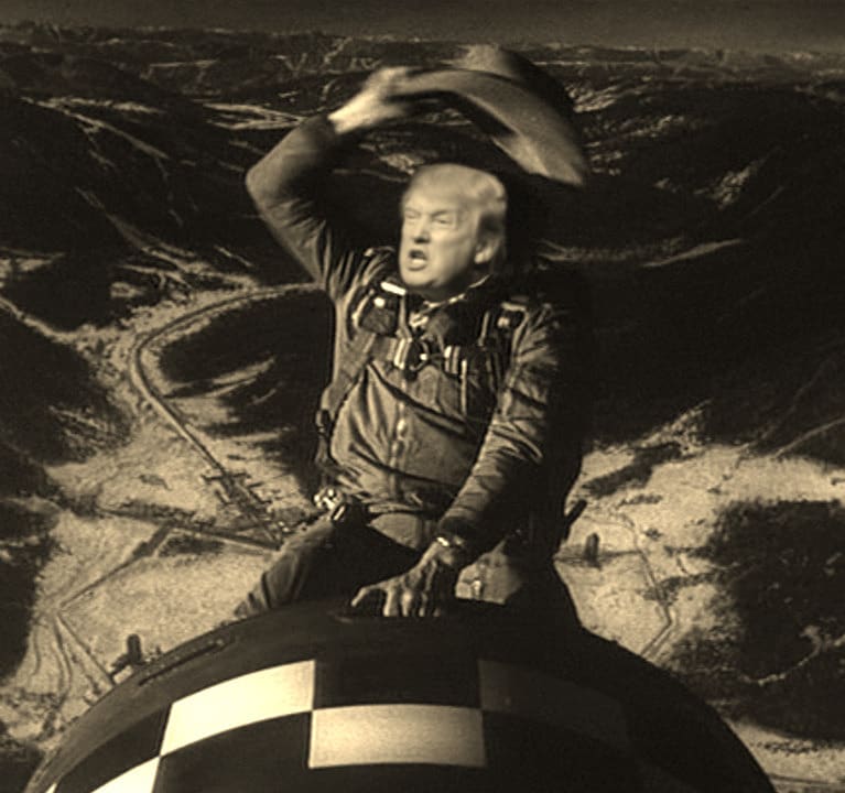 Trump Bomb Or  How Trump learned to Love the Bomb by Edgar Turk  Image: Trump Bomb