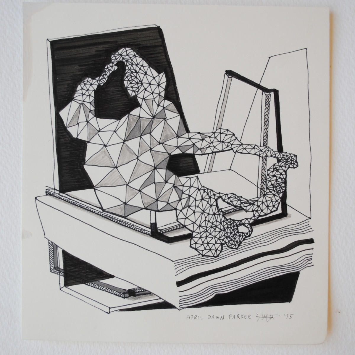 Drawings Size A (1-4) by April Dawn Parker 