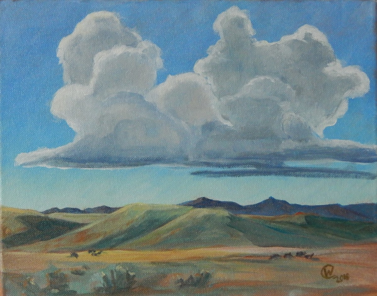 Morning Summer Clouds Southfork  by Wilson Crawford by Cate Crawford and Wilson Crawford 