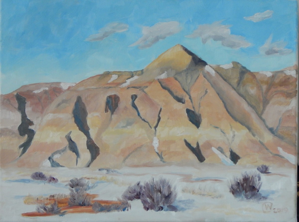 Winter at Fossil Butte  by Wilson Crawford by Cate Crawford and Wilson Crawford 