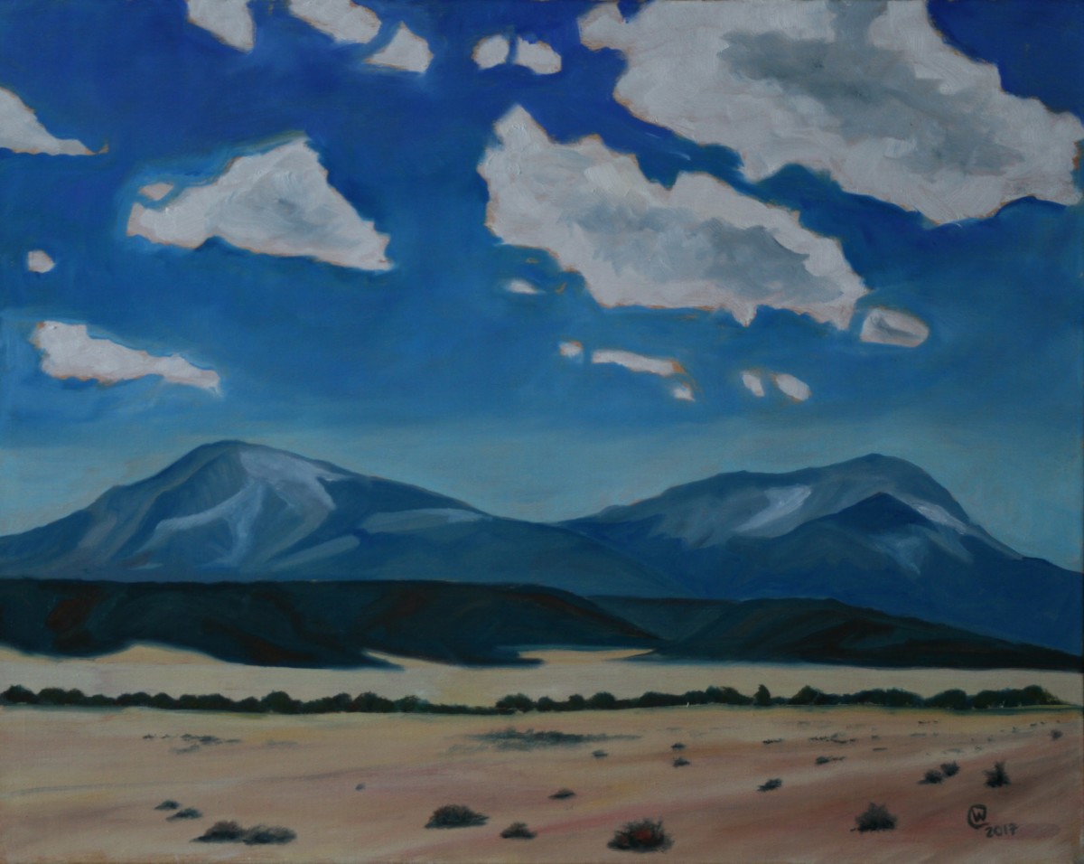 Winter Time Spanish Peaks  by Wilson Crawford by Cate Crawford and Wilson Crawford 