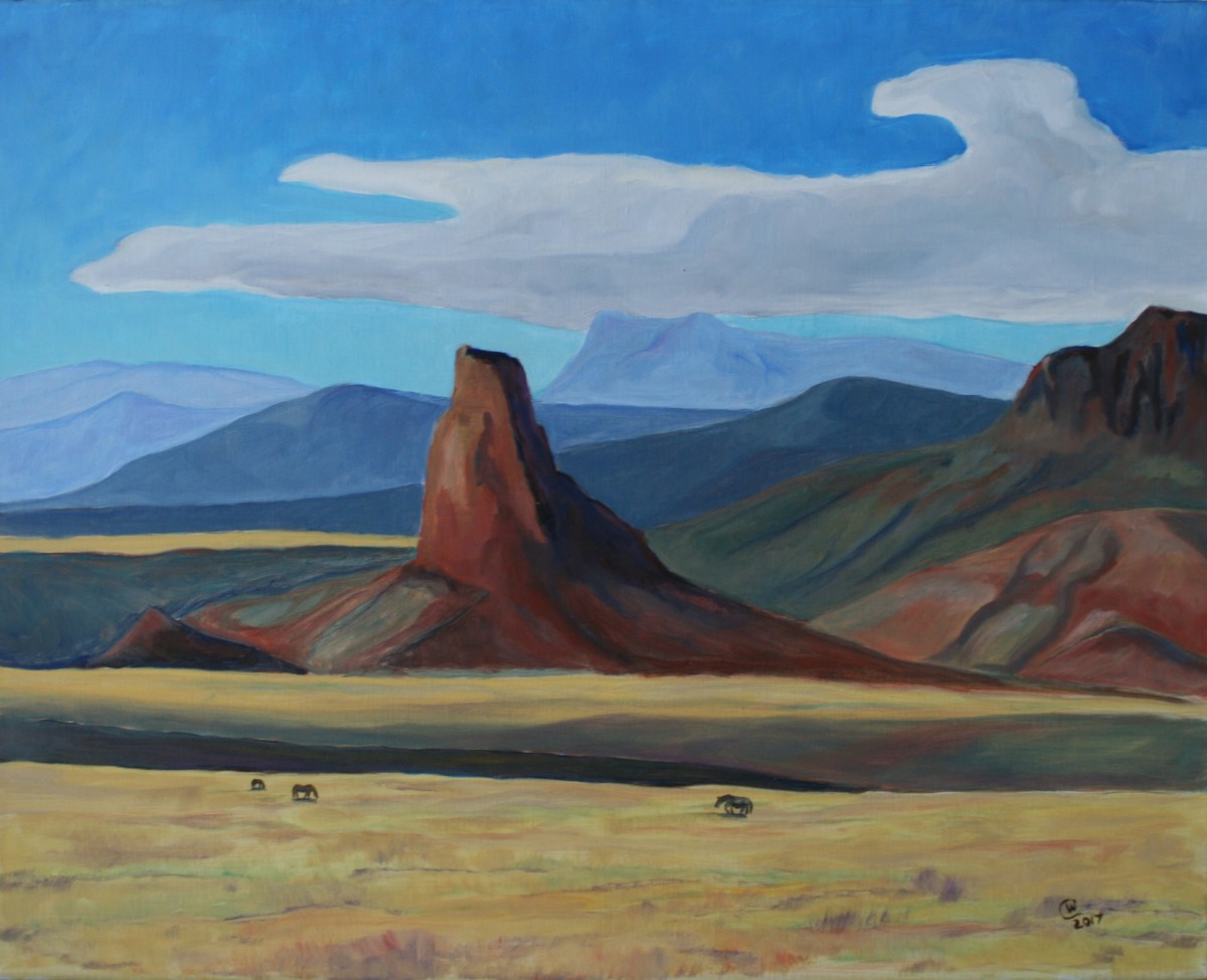 Castle Rock Late Summer  by Wilson Crawford by Cate Crawford and Wilson Crawford 