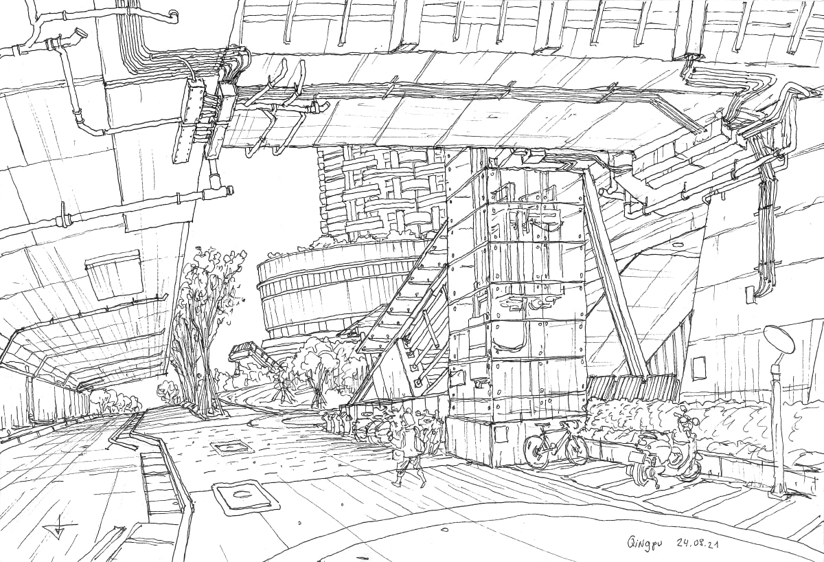 Qingpu A19 Metro station by Gene Bond 