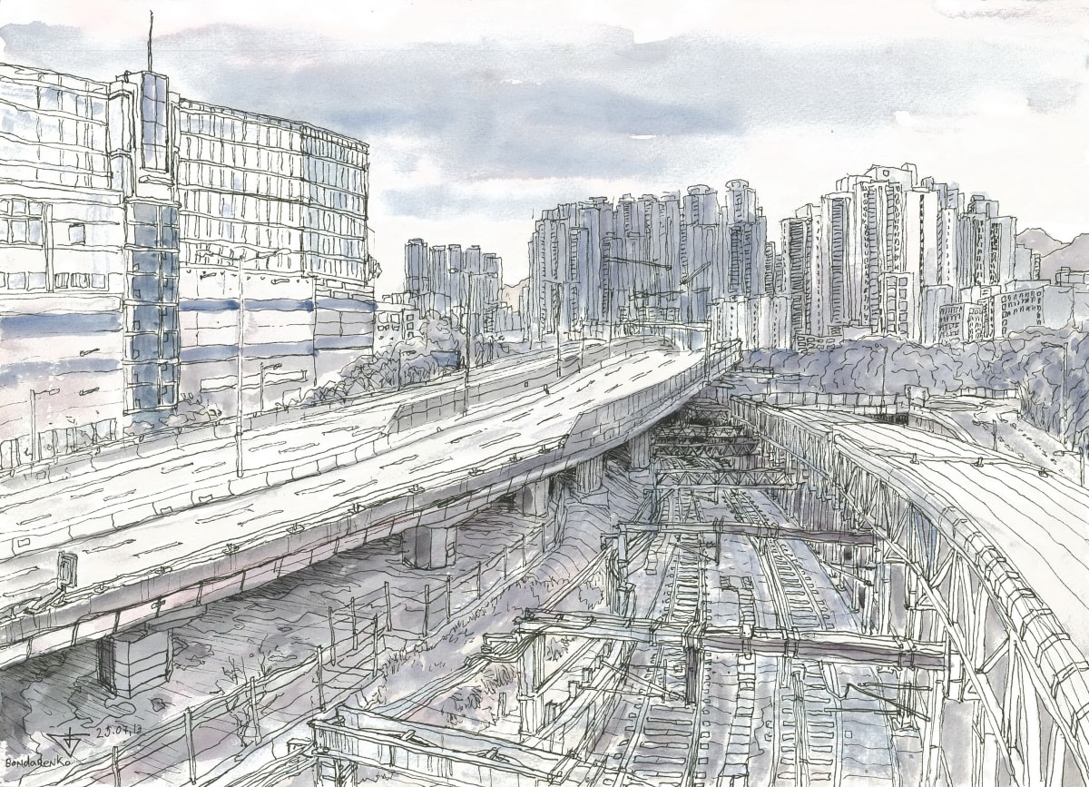West Kowloon Highway by Evgeny Bondarenko 