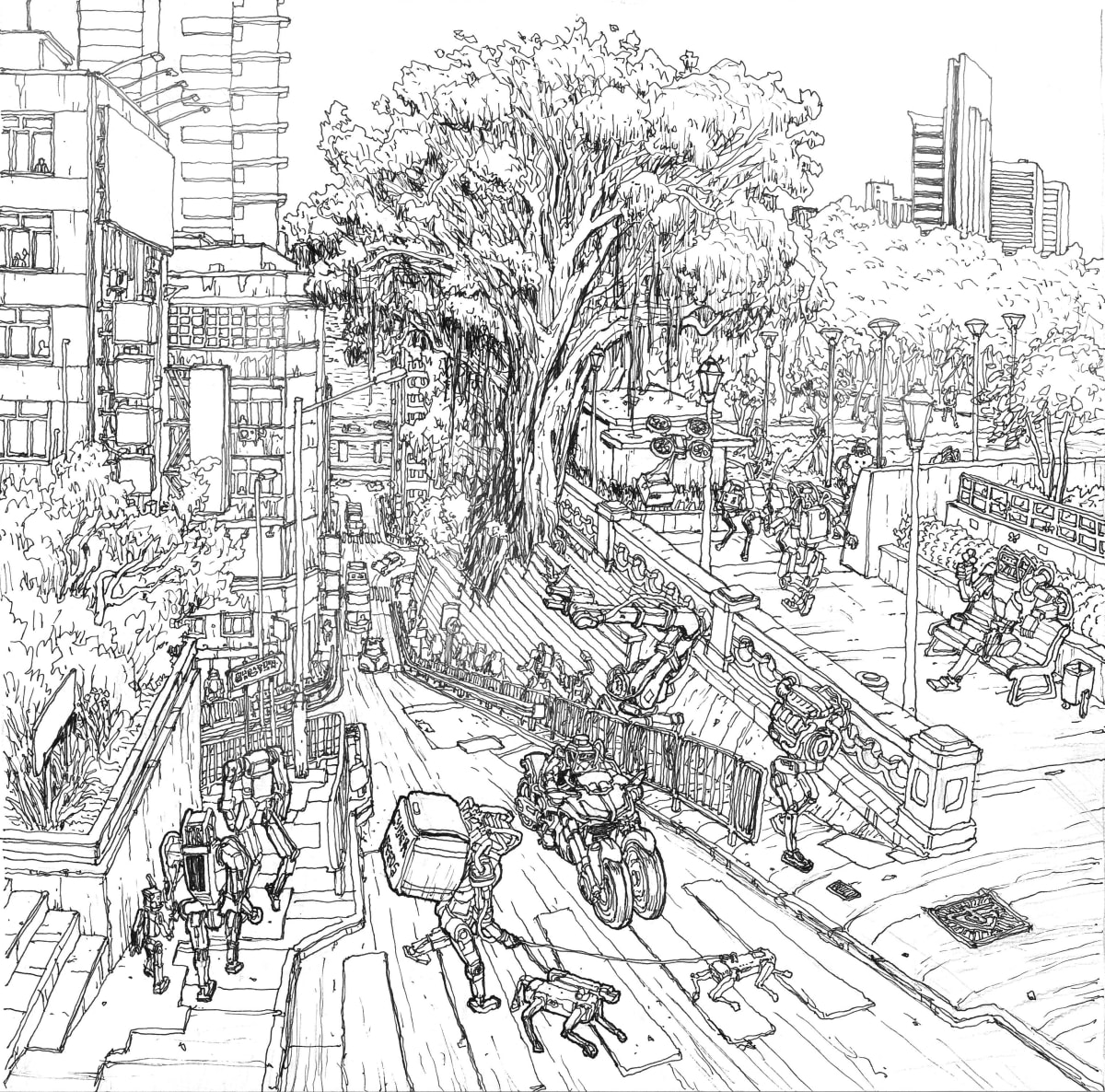 Hong Kong Robots by Gene Bond 