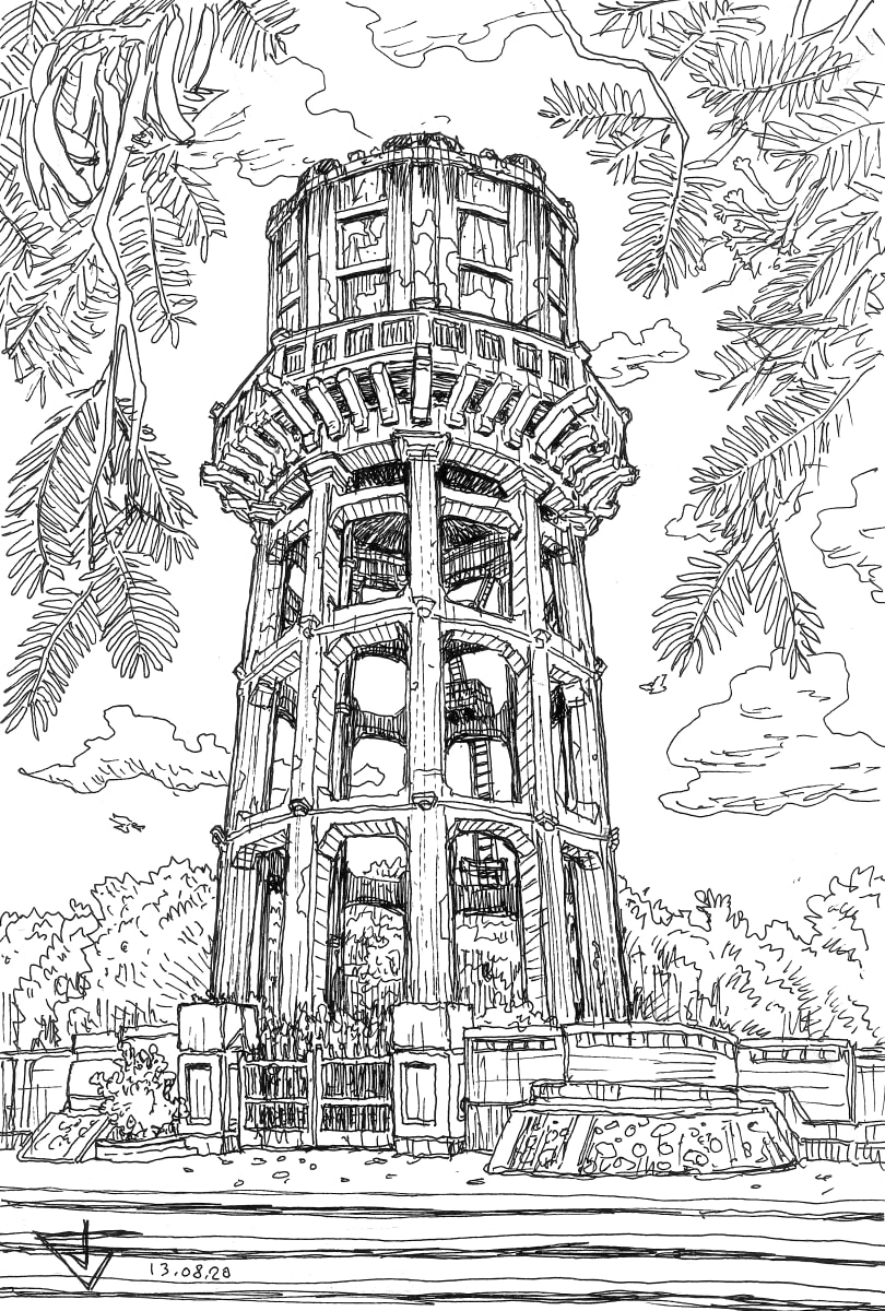 Water tank 臺灣虎尾 日式舊水塔 by Gene Bond 