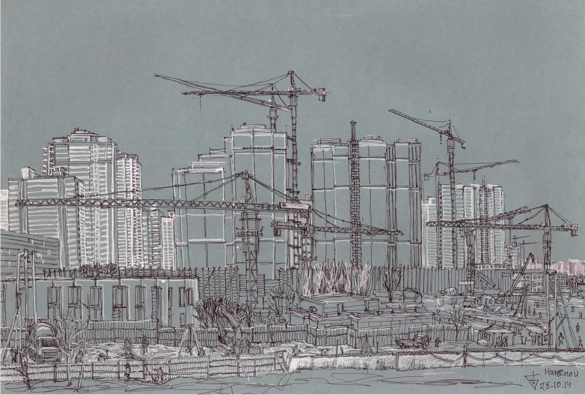 Hangzhou construction by Evgeny Bondarenko 