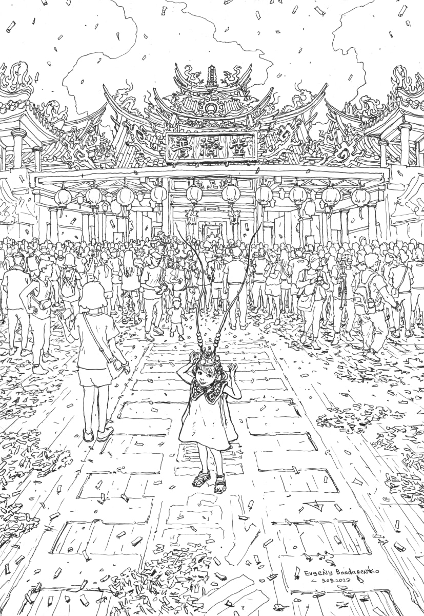 Daxi Daxi at Puji temple by Gene Bond 