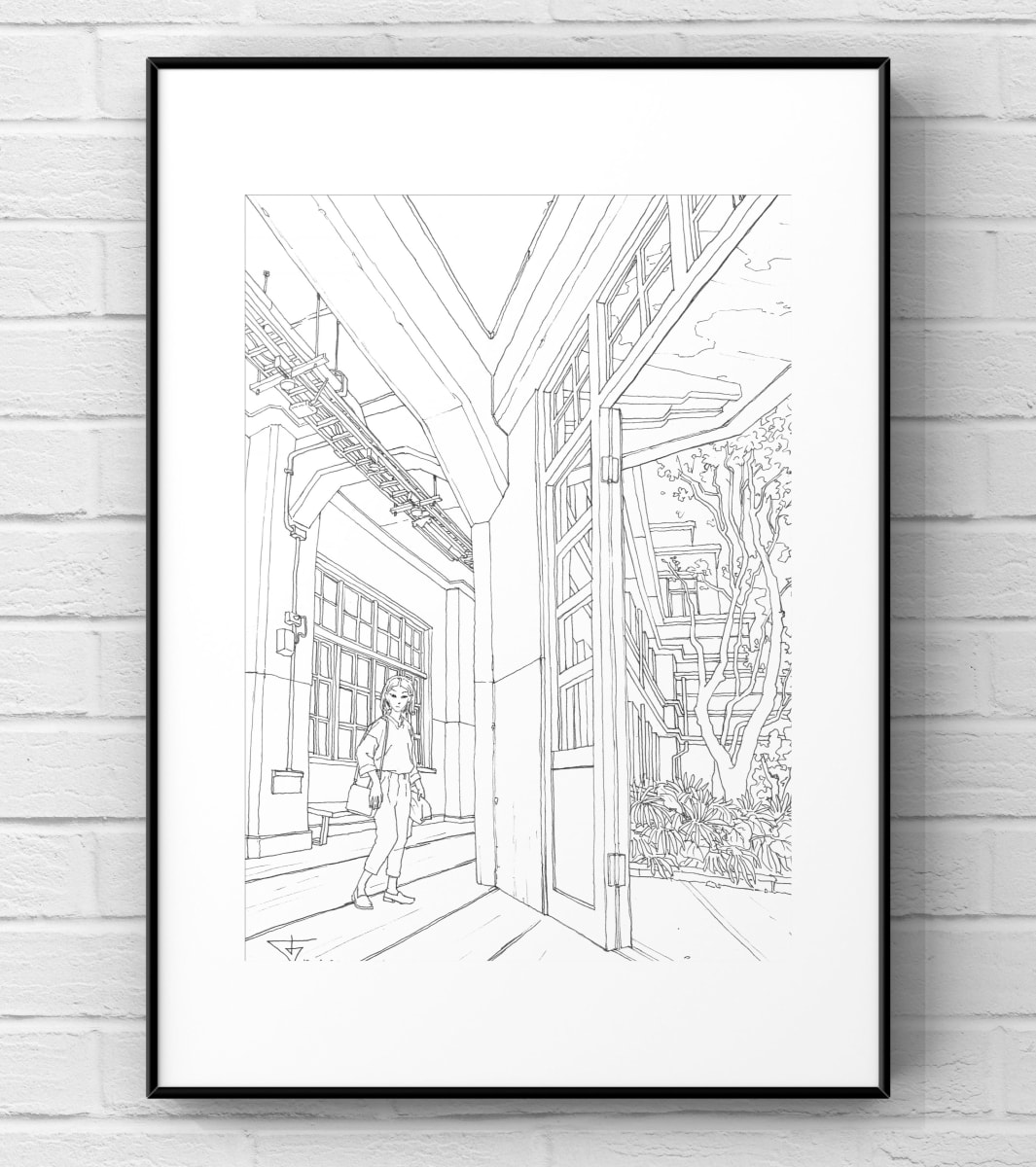 Between spaces by Gene Bond  Image: The moment between spaces, flying through the doorframe of Tabaco factory in Songshan Cultural and Creative Park. Taipei.Taiwan. Gene Bond. Evgeny Bondarenko