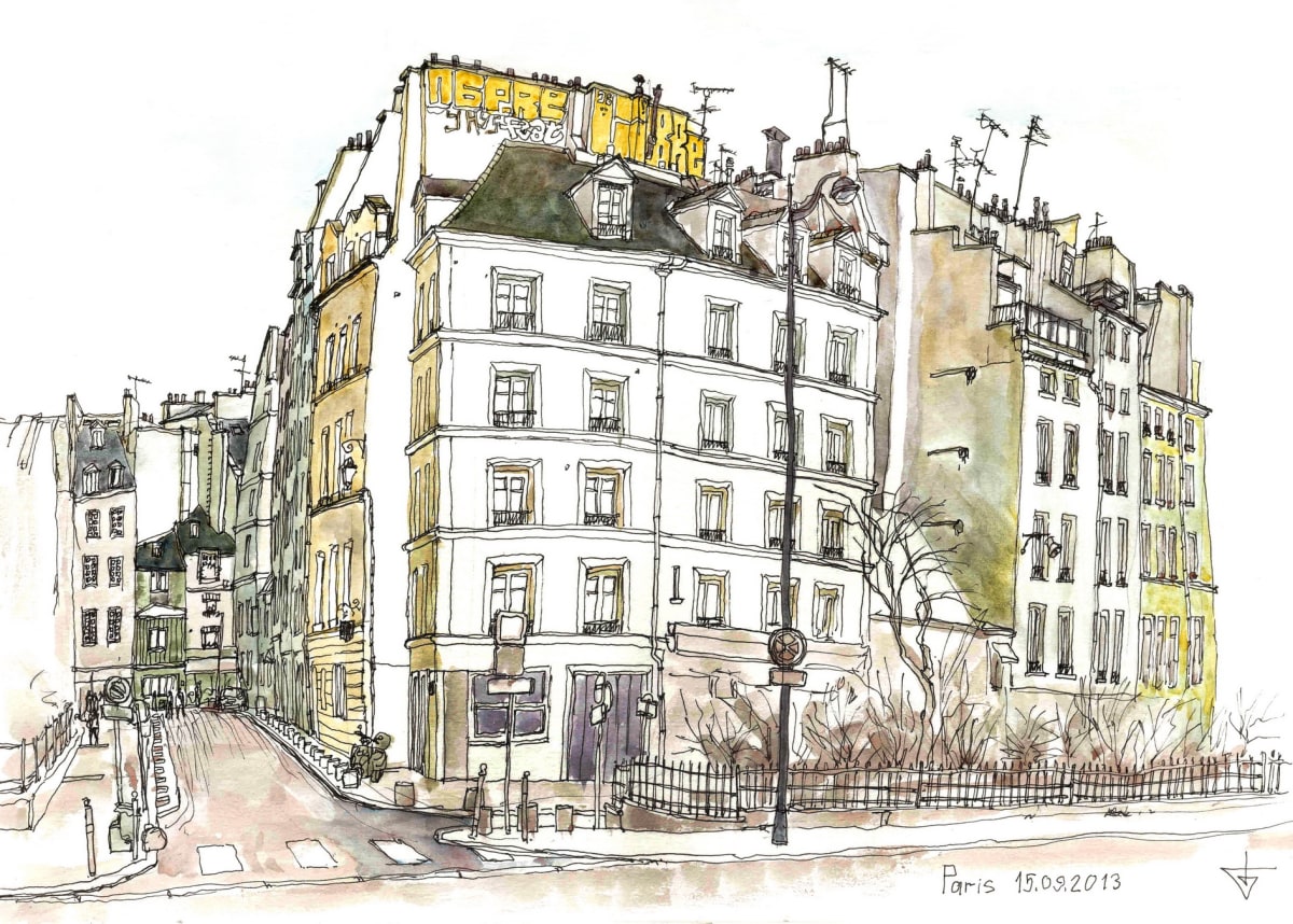 Rue Saint-Julien Pauvre by Evgeny Bondarenko 