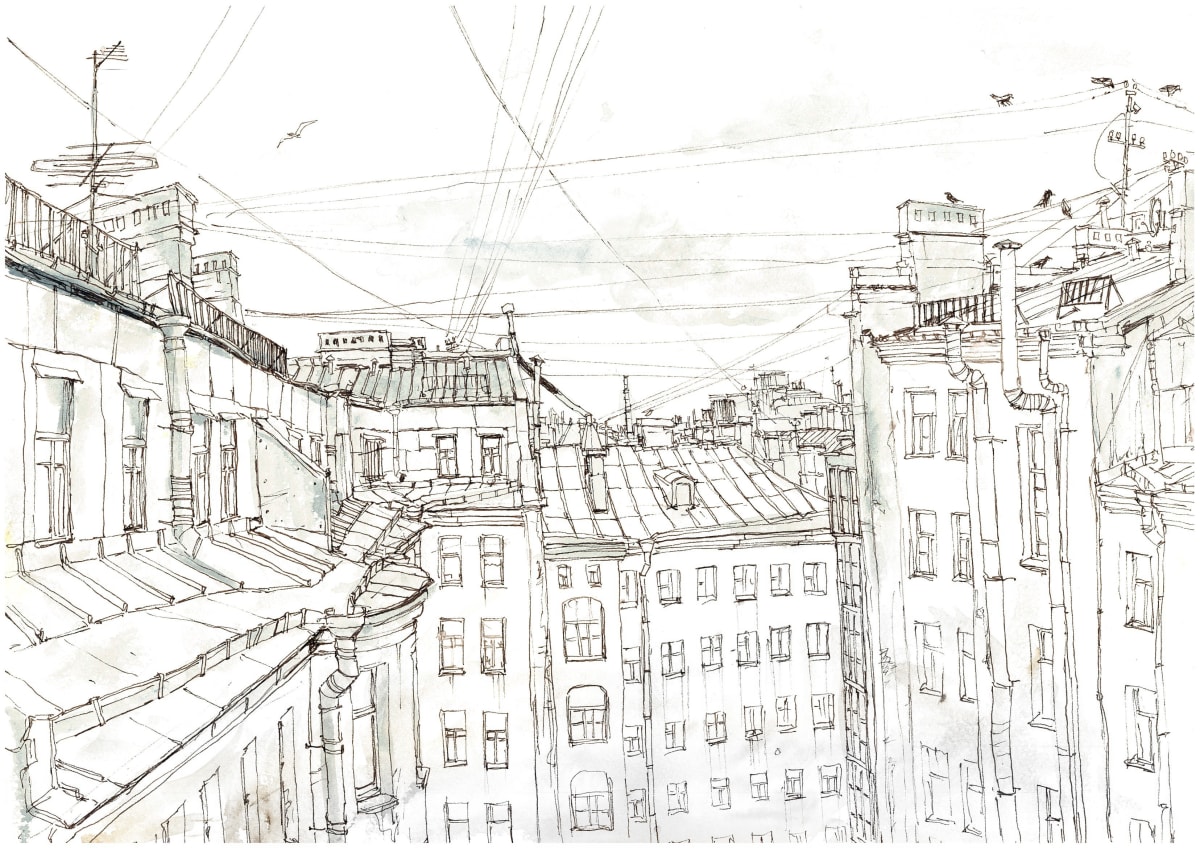 Saint Petersburg roofs by Gene Bond 