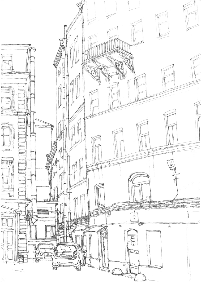 Saint Petersburg yard 2 by Gene Bond 