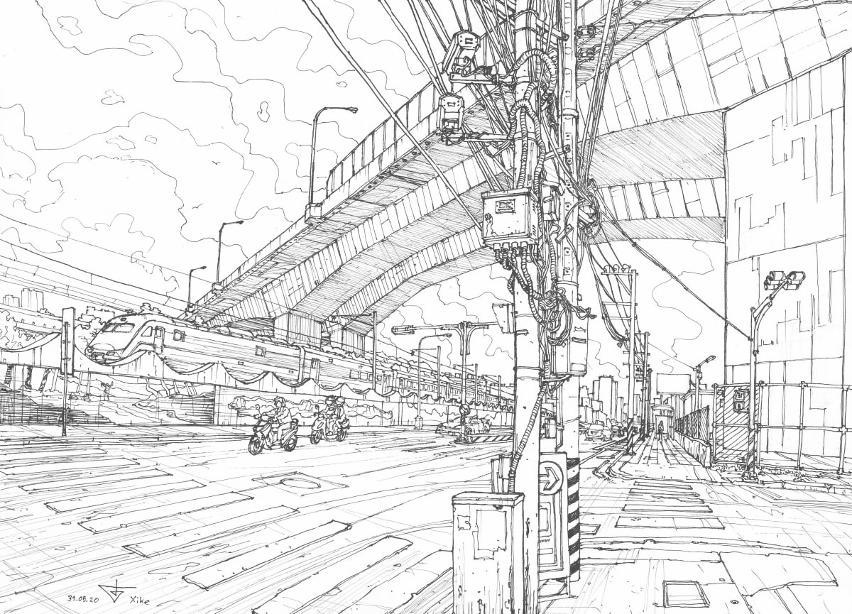 Xike fast train by Gene Bond 