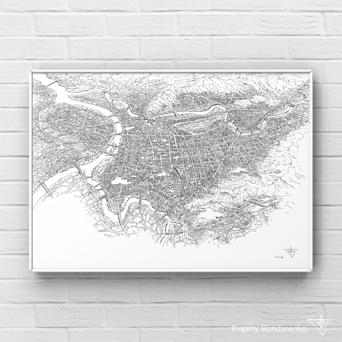Taipei Map by Gene Bond 