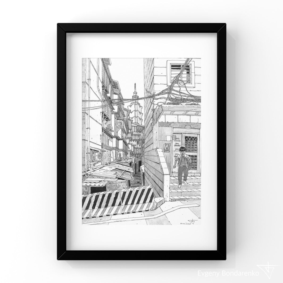 36 views to Taipei 101.  Alley by Gene Bond 