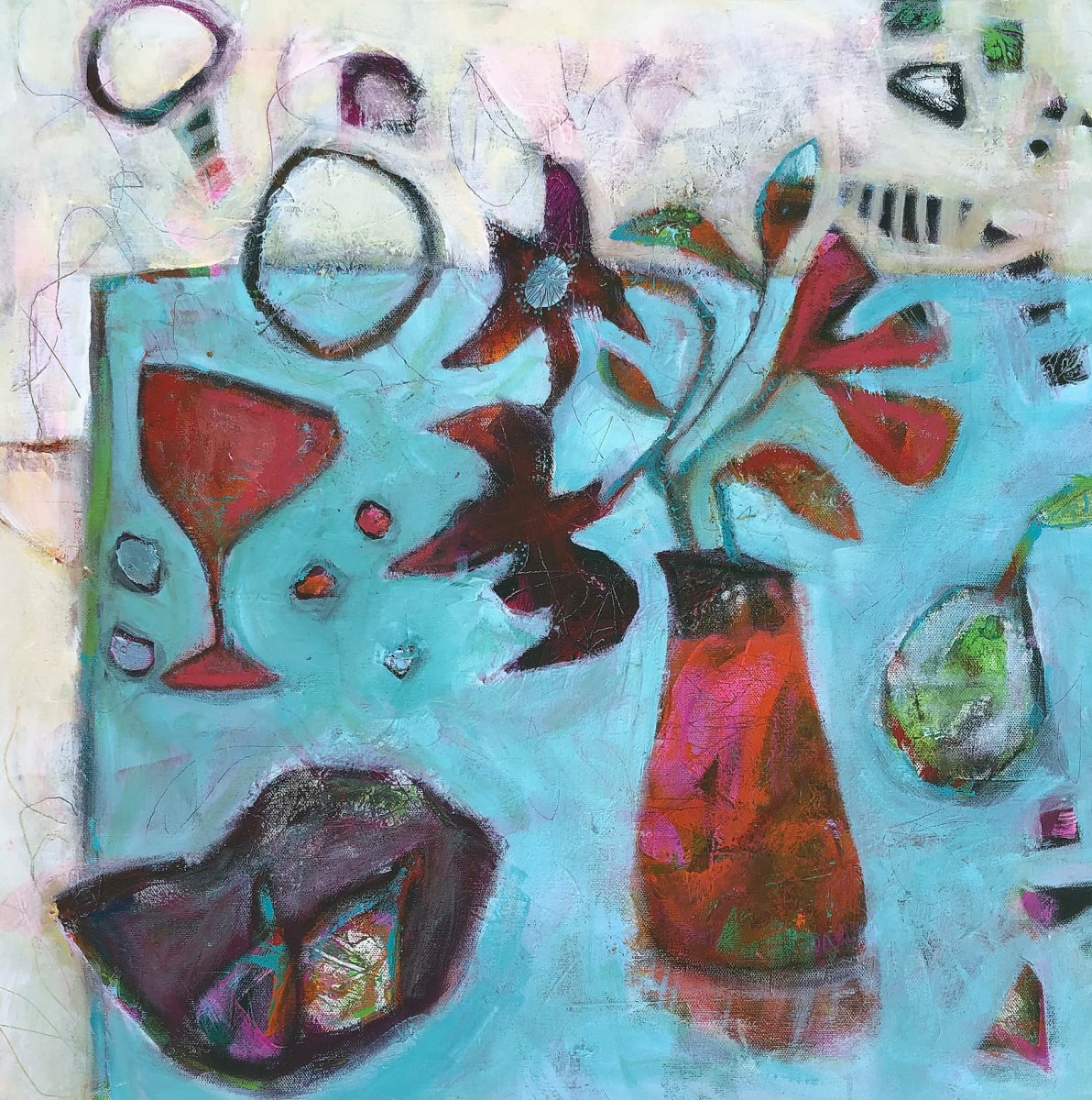 TWO FIGS AND A PEAR by Dana Brock 