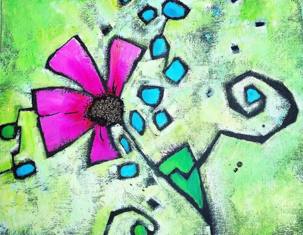 BLOOMING OFF CENTER by Dana Brock, Image 1.