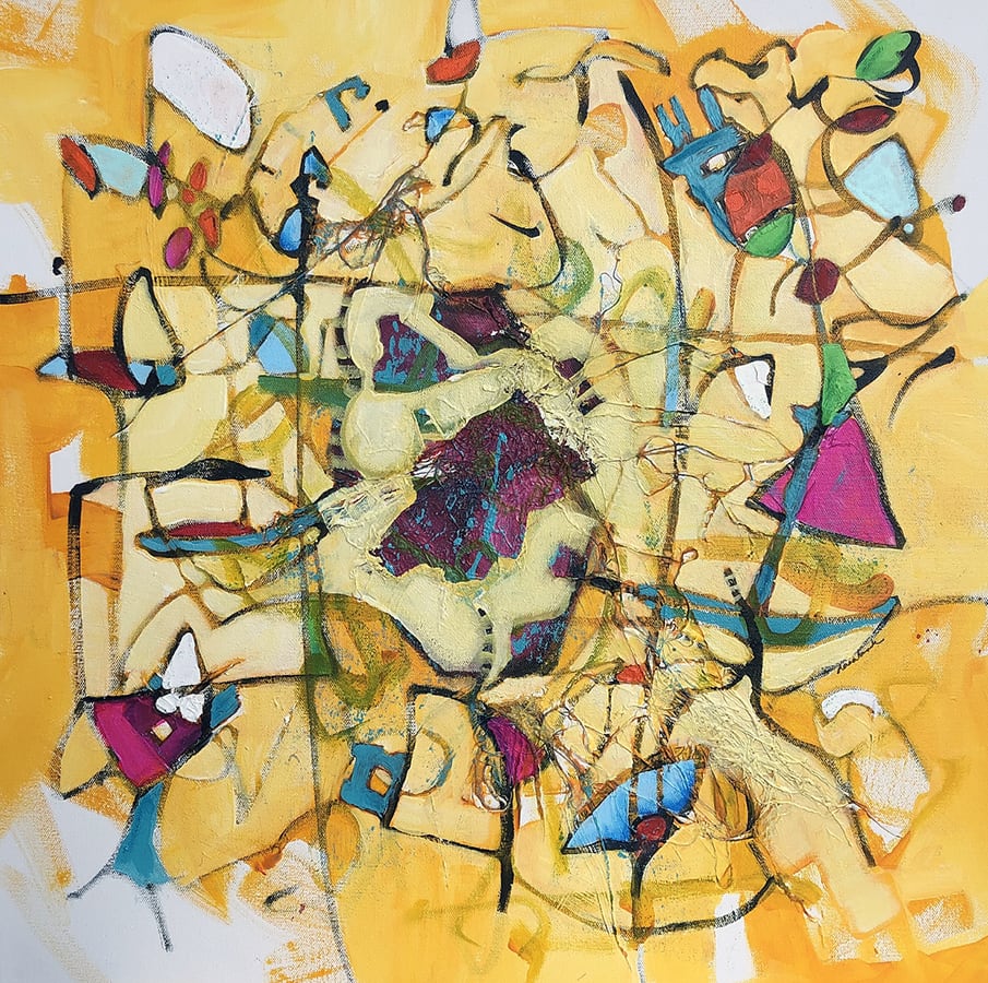 DRAWING THE LINE 3 by Dana Brock 