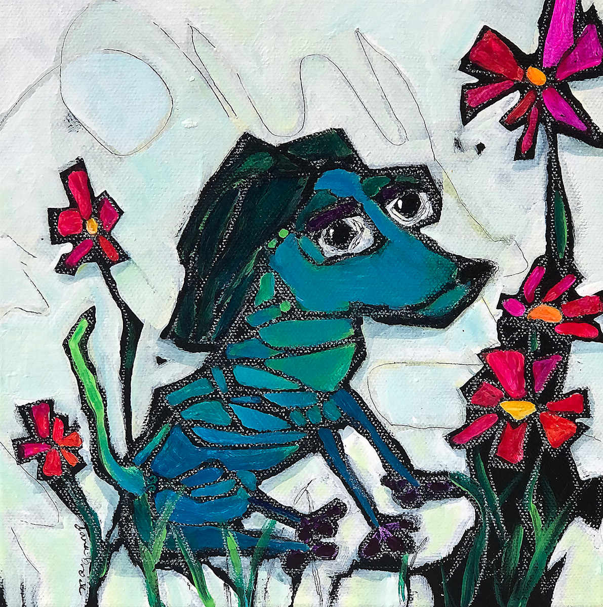 JUST WAITING ON A CAT by Dana Brock 