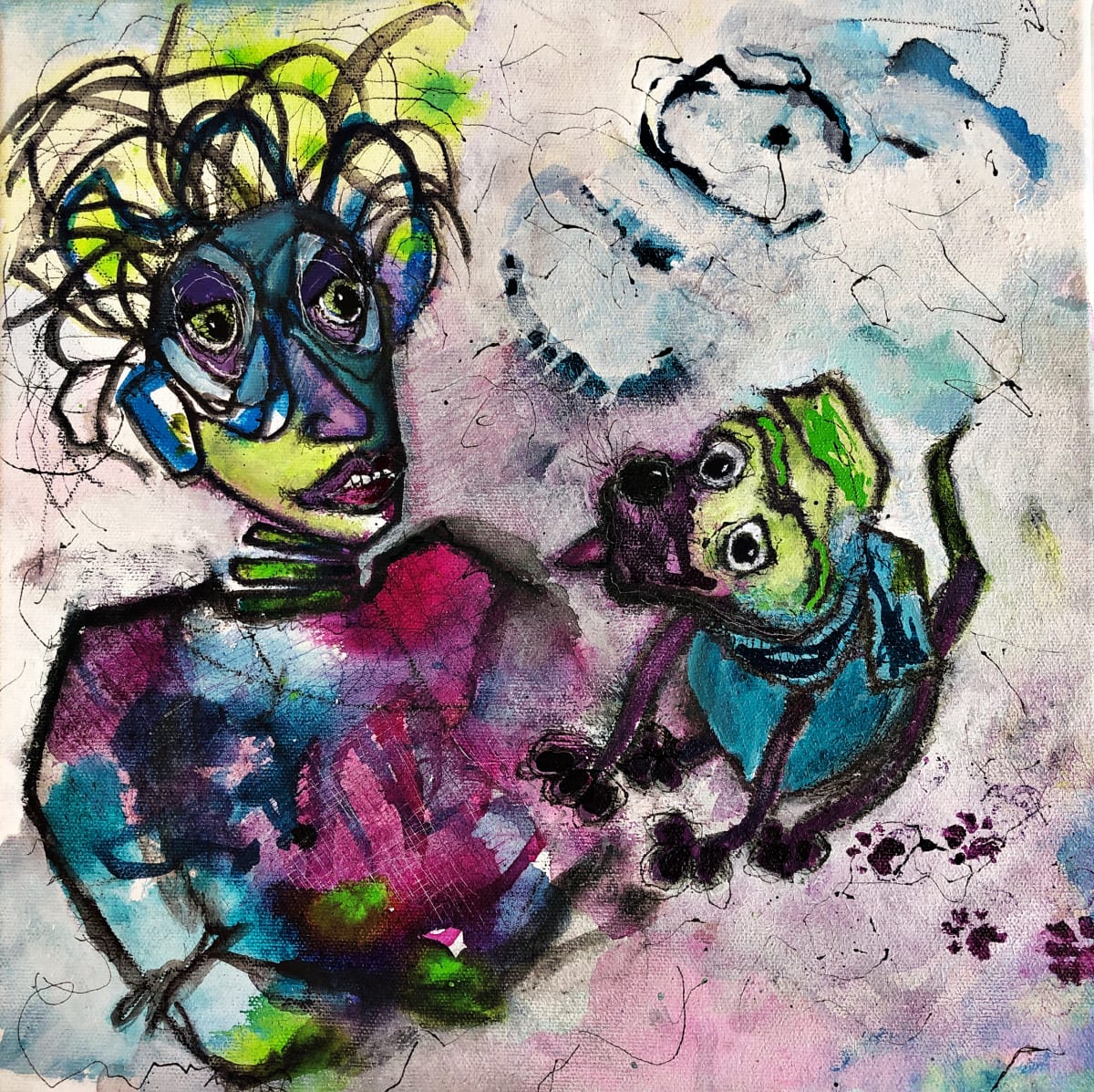 ME AND MY DOG by Dana Brock 