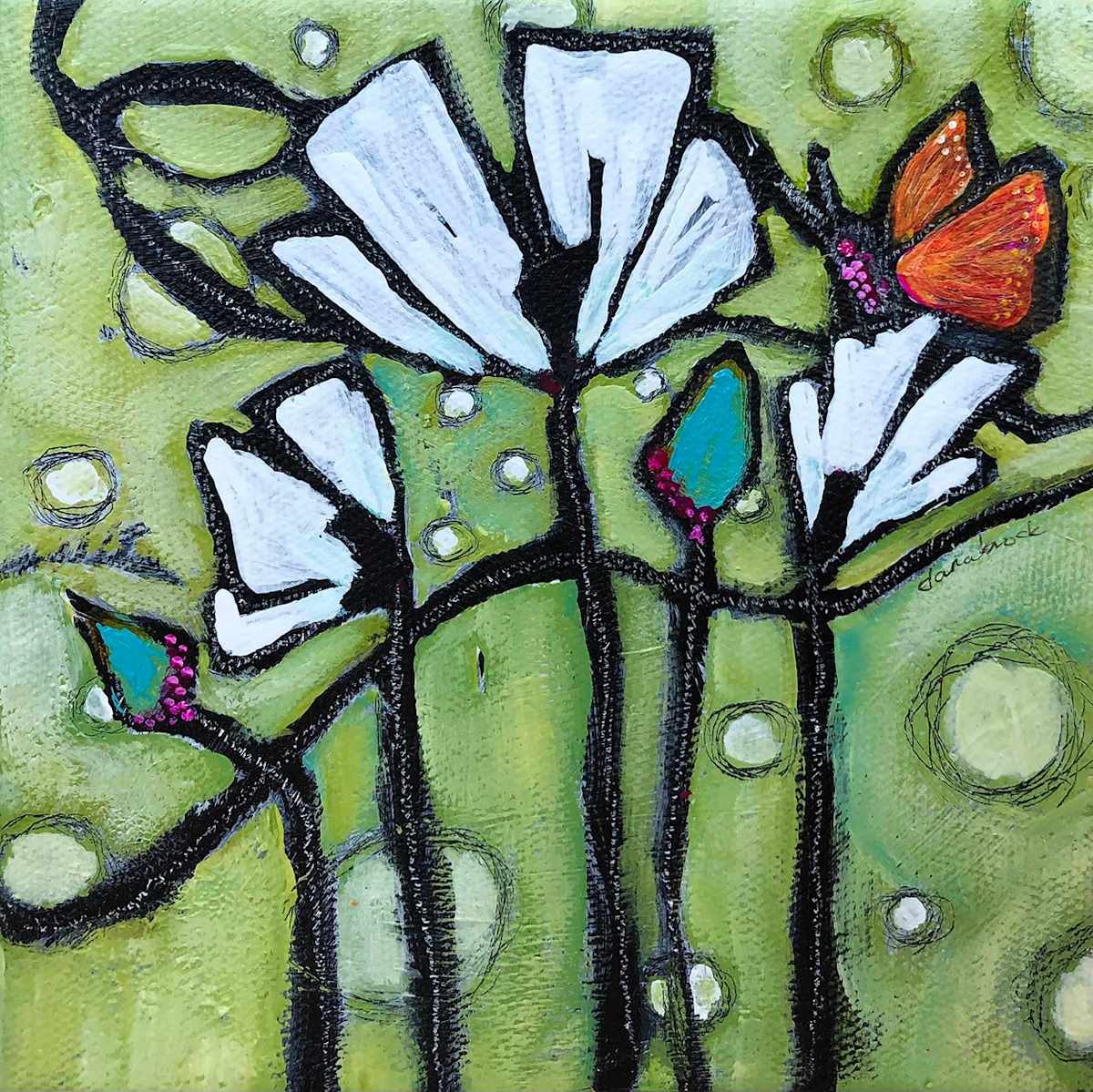 BUTTERFLY BLOOMS by Dana Brock 