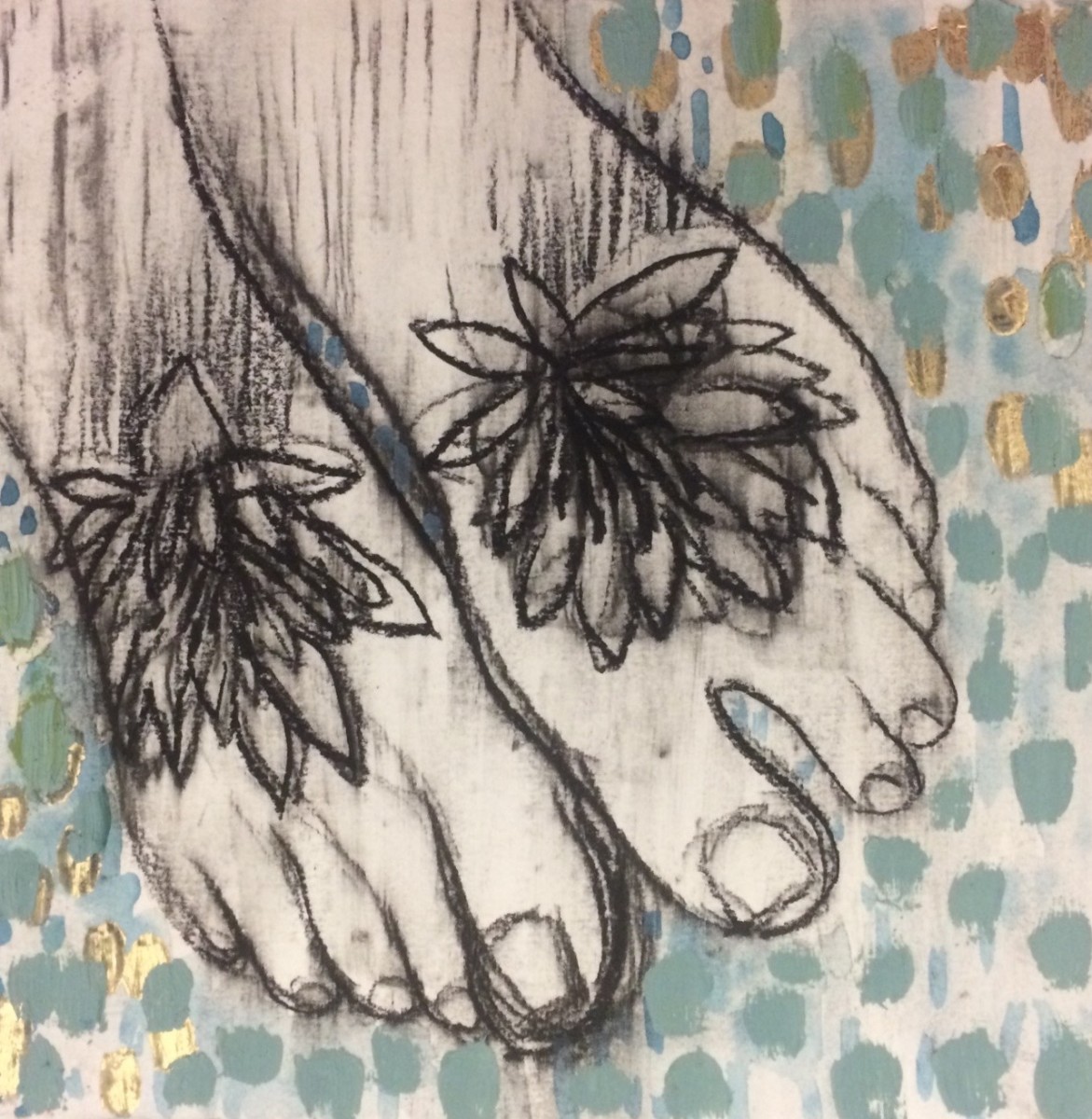 LOTUS FEET 2 by Greta McMahon 