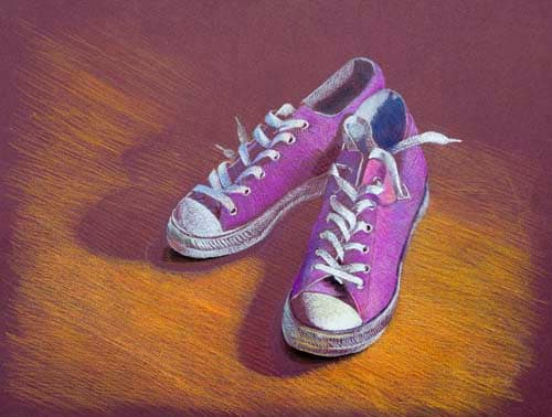 PURPLE SNEAKERS by Robin Crouch 