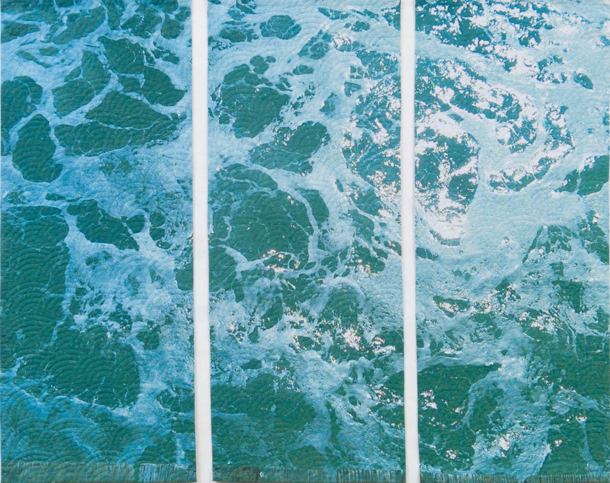 Green Sea Triptych by Marilyn Henrion, Image 1.