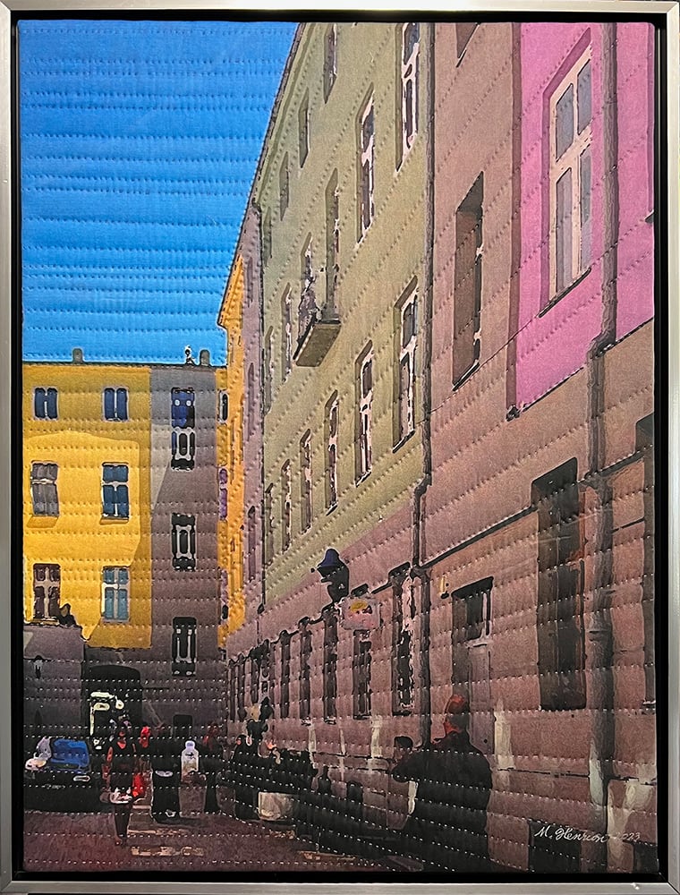 Łódź  Windows 1321 by Marilyn Henrion  Image: Łódź Windows 1321- framed