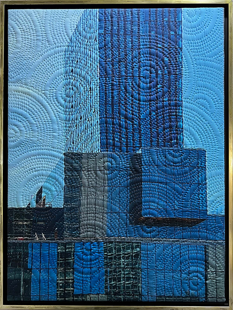 Mercer Street- Blue by Marilyn Henrion  Image: Mercer Street Blue- framed