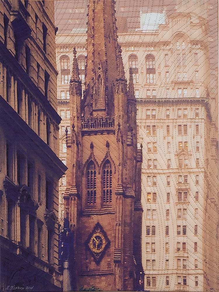 New York Windows 1449 by Marilyn Henrion  Image: New York Windows 1449- Trinity Church