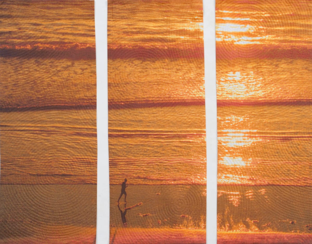 Orange Sea Triptych by Marilyn Henrion  Image: Orange Sea Triptych