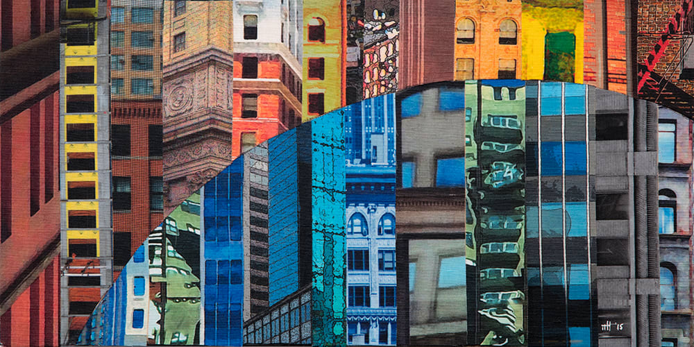 Patchwork City 19 by Marilyn Henrion 