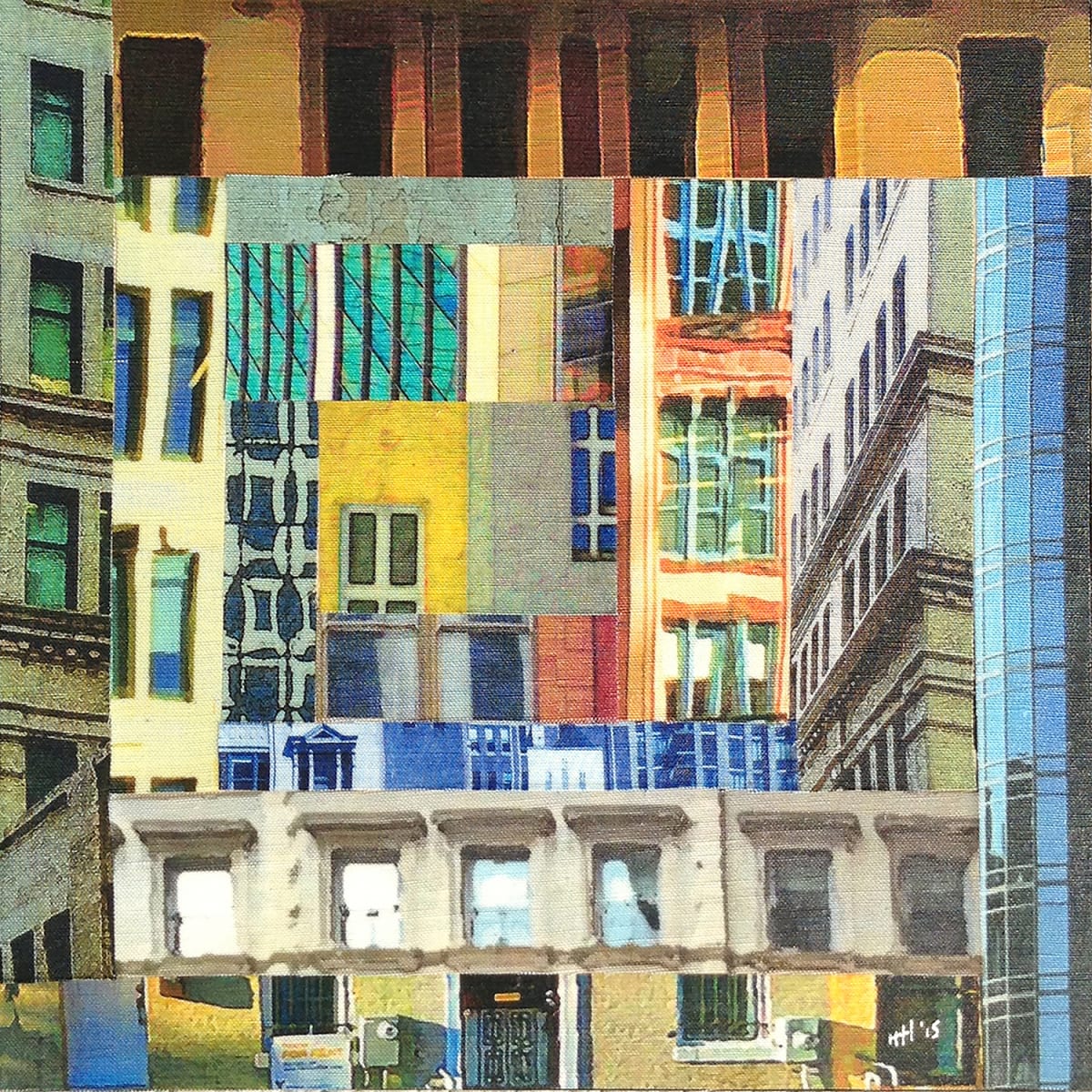 Patchwork City 9 by Marilyn Henrion, Image 1.