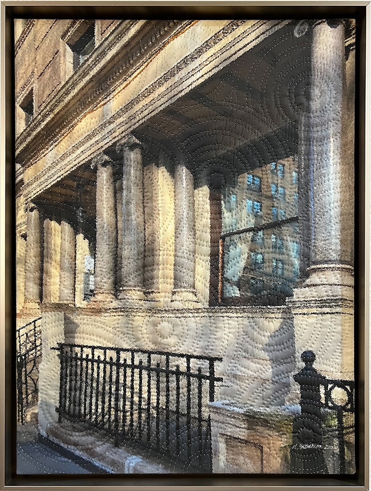 Washington Square North 2 by Marilyn Henrion  Image: Washington Square North 2- framed