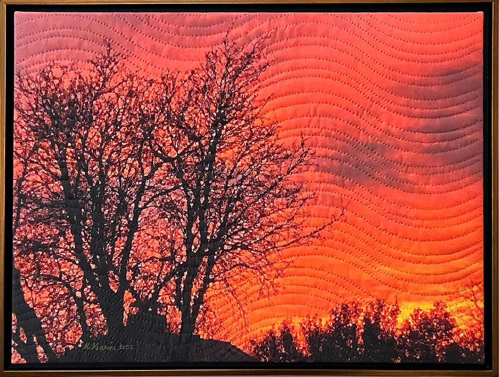 Winter Sunset- Plano by Marilyn Henrion  Image: Winter Sunset- Plano- framed